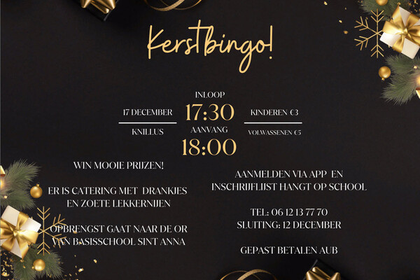 🎅🎄Kerstbingo in Knillus